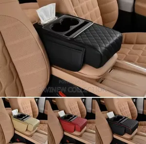 Auto Center Console Armrest With 2 Cups Holder,Tissue Holder