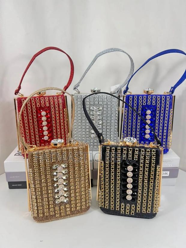 Rhinestone Clutch Bag - main view