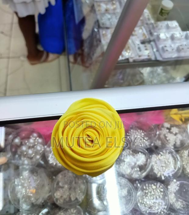 Yellow Ladies Lapel Flowers/Pins - main view