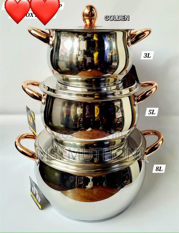6 PCS Kaisavilla Induction Stainless Steel/ Nonstickcookware - main view