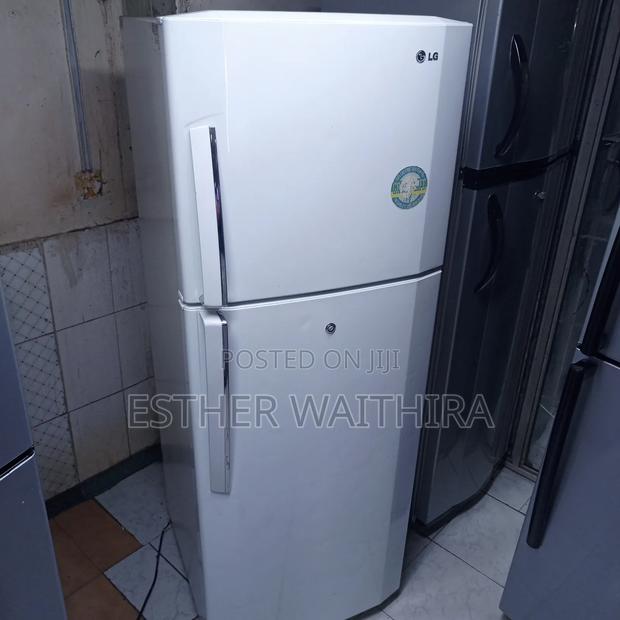 White Lg Stabilizer Double Door Fridge