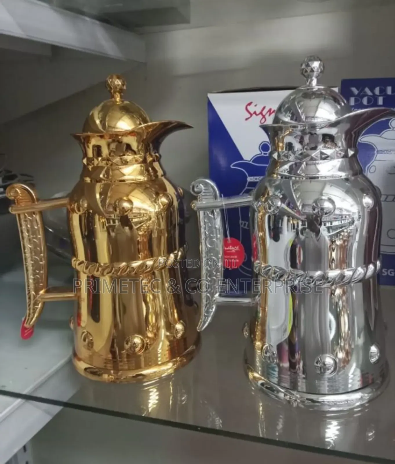 1.0l Gold and Silver Flask