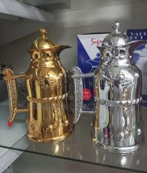 1.0l Gold and Silver Flask - thumbnail 2