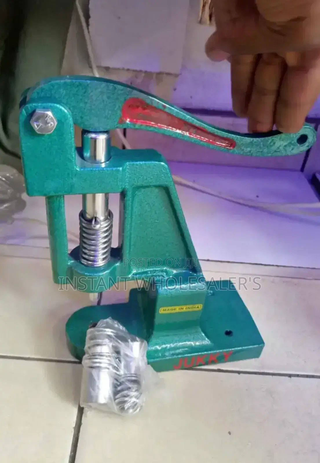 Button Press Juki Machine