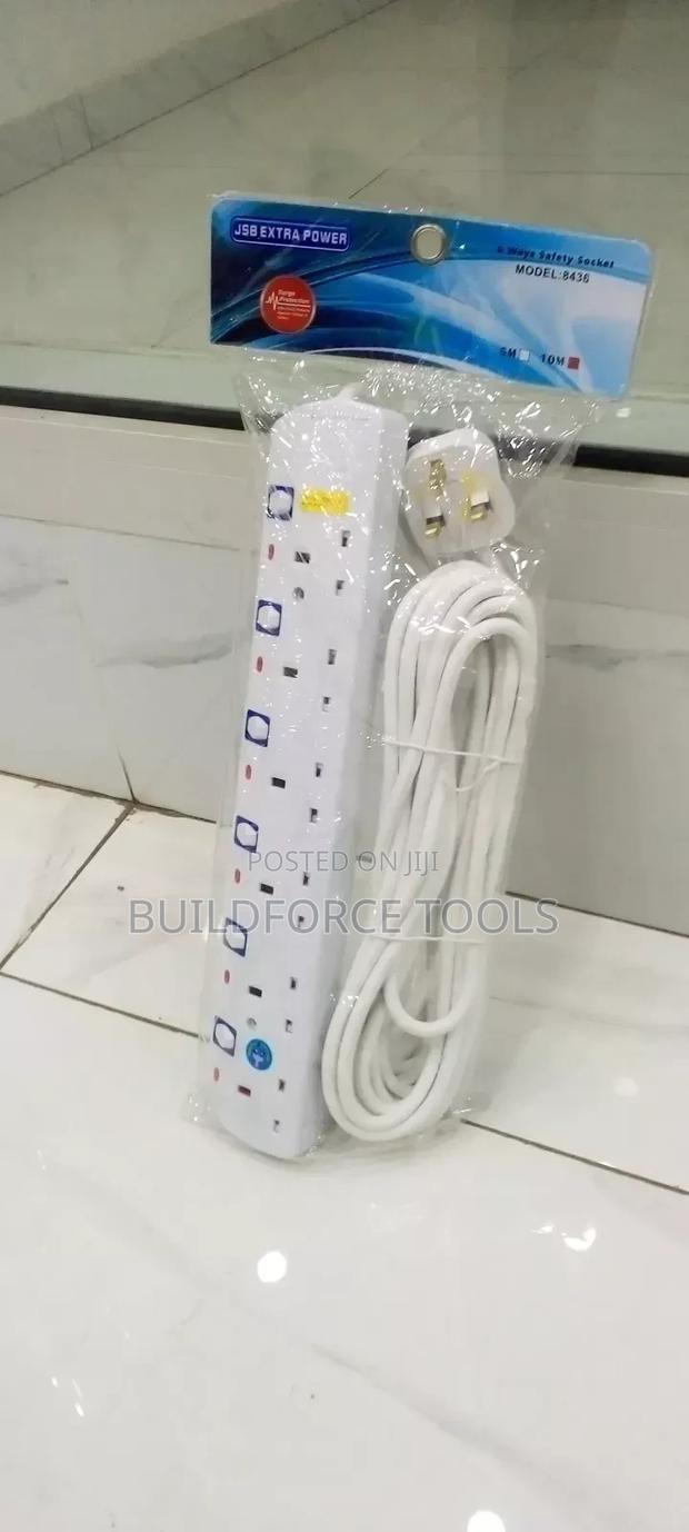 JSB 6way Extention With Surge Protector 10metres Long