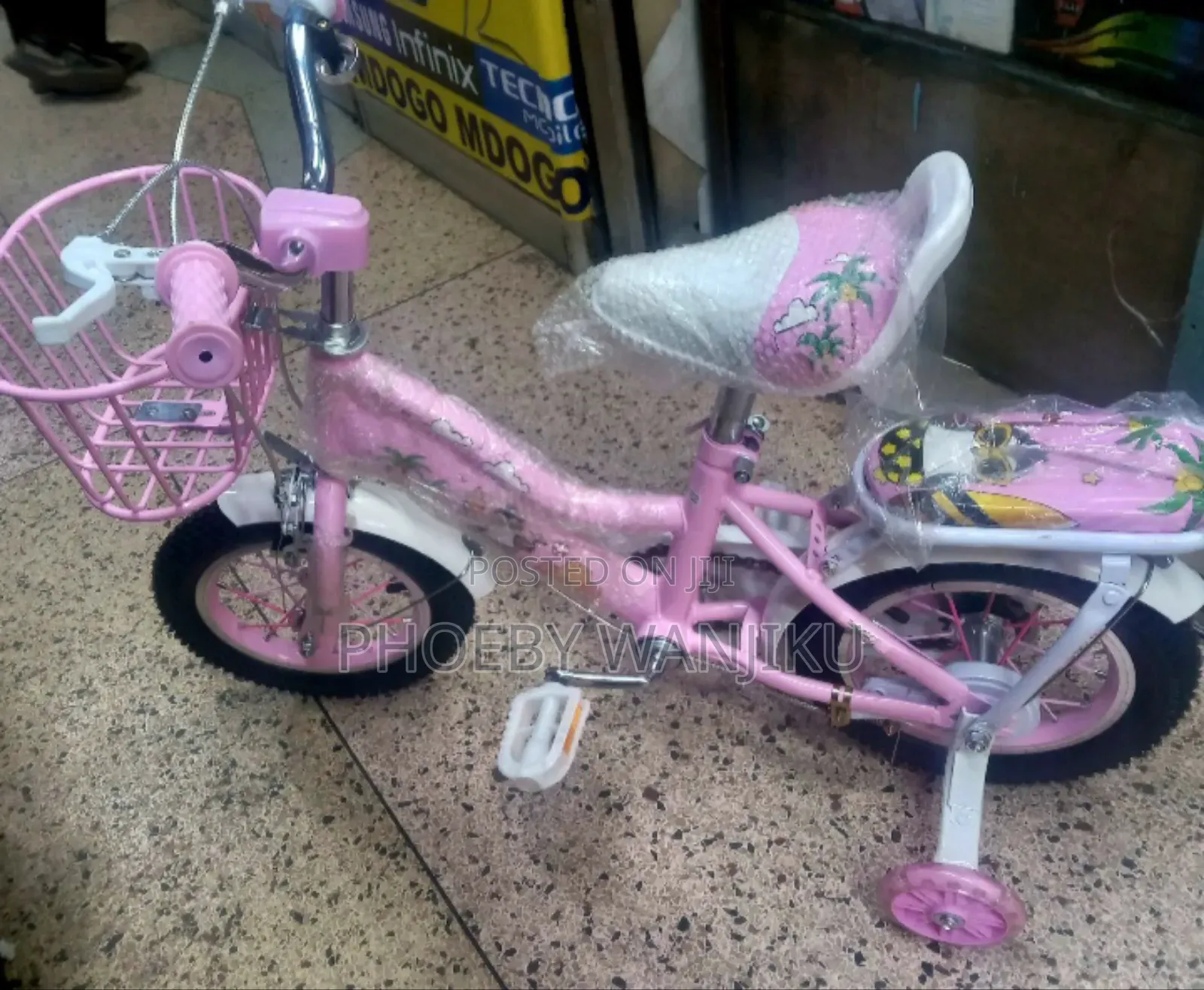 Girls Pink Bike 12