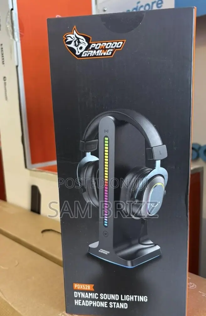 Porodo Gaming RGB Dynamic Sound Lightning Headphone Stand