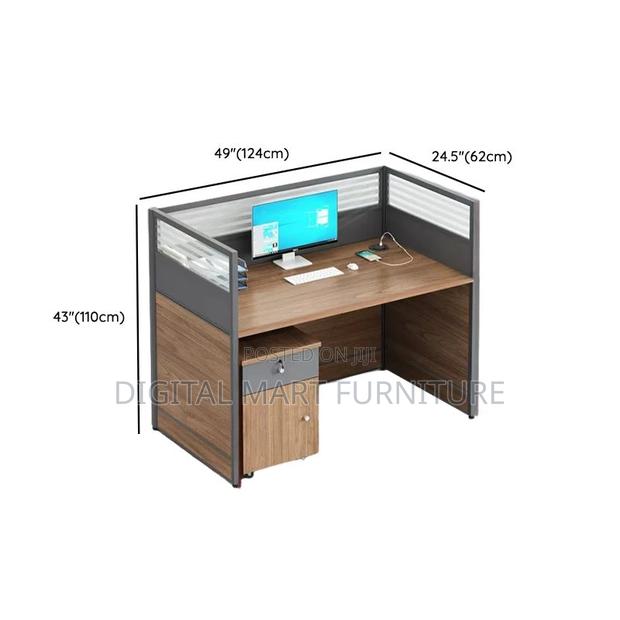 Office Desk: Six Way Modular Desk Office Workstation - thumbnail 2