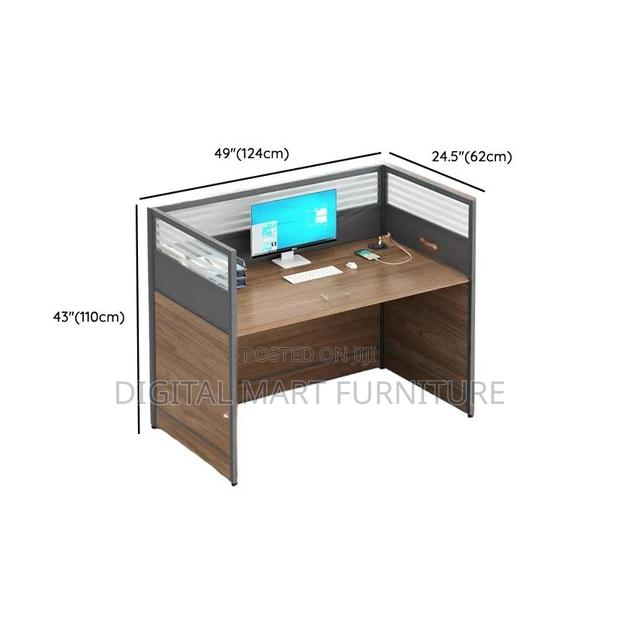 Office Desk: Six Way Modular Desk Office Workstation - thumbnail 3
