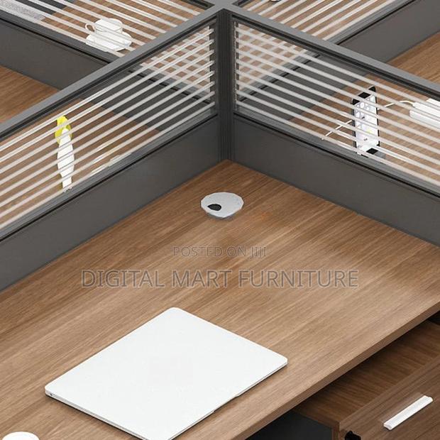 Office Desk: Six Way Modular Desk Office Workstation - thumbnail 6