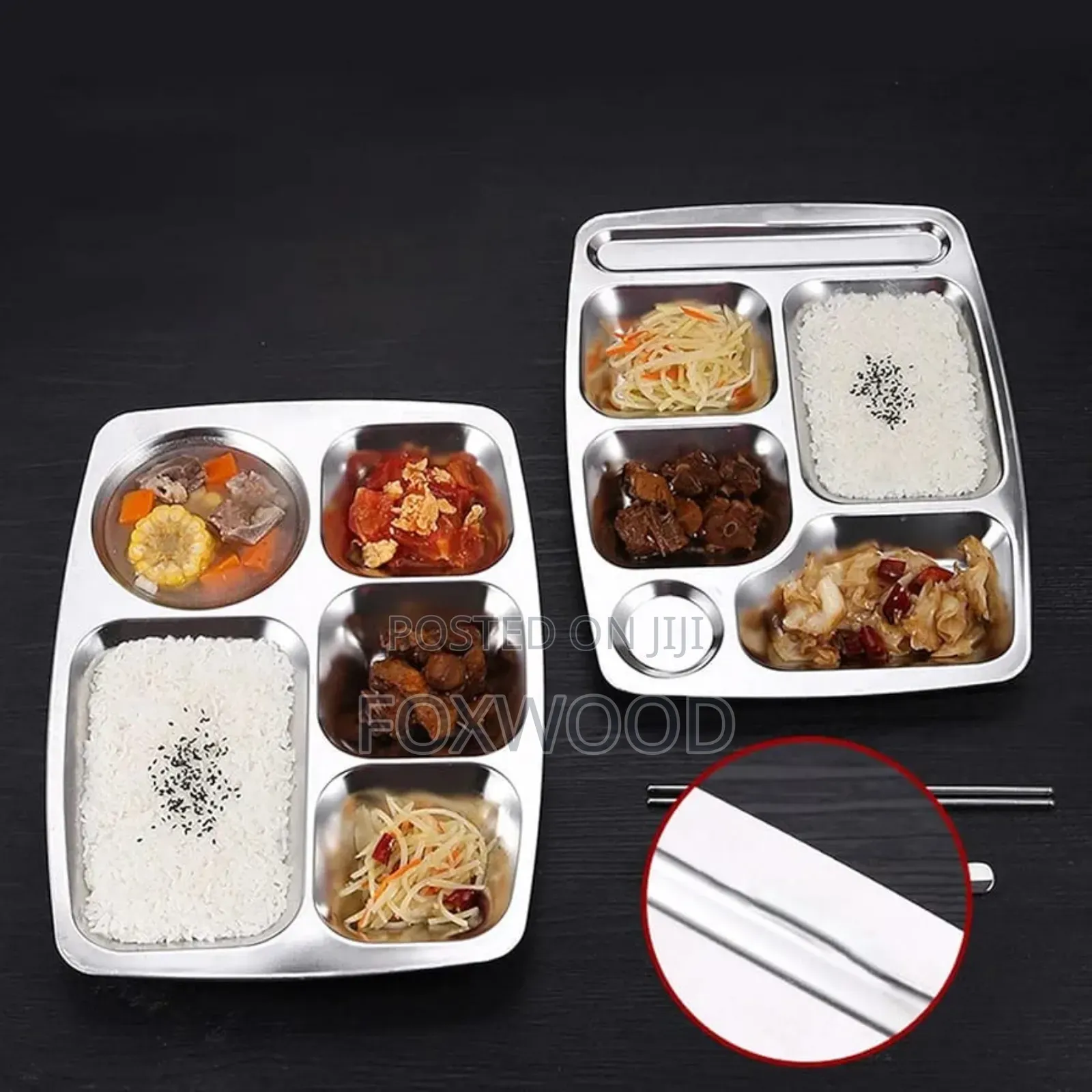 4 Division Steel Partitioned Plate