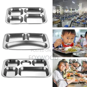4 Division Steel Partitioned Plate