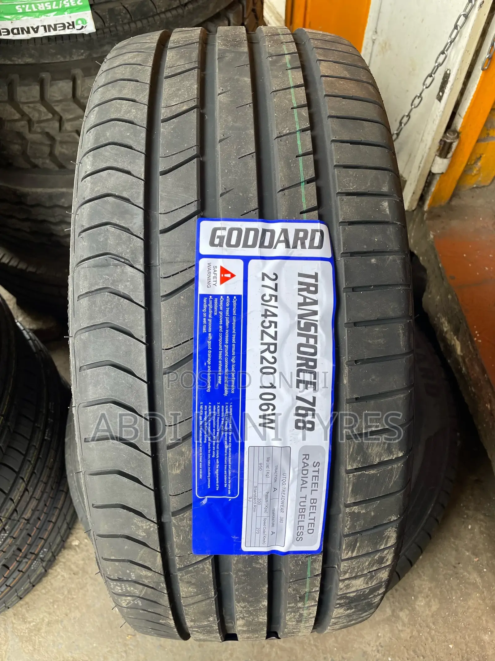 275/45r20 Goddard Tires