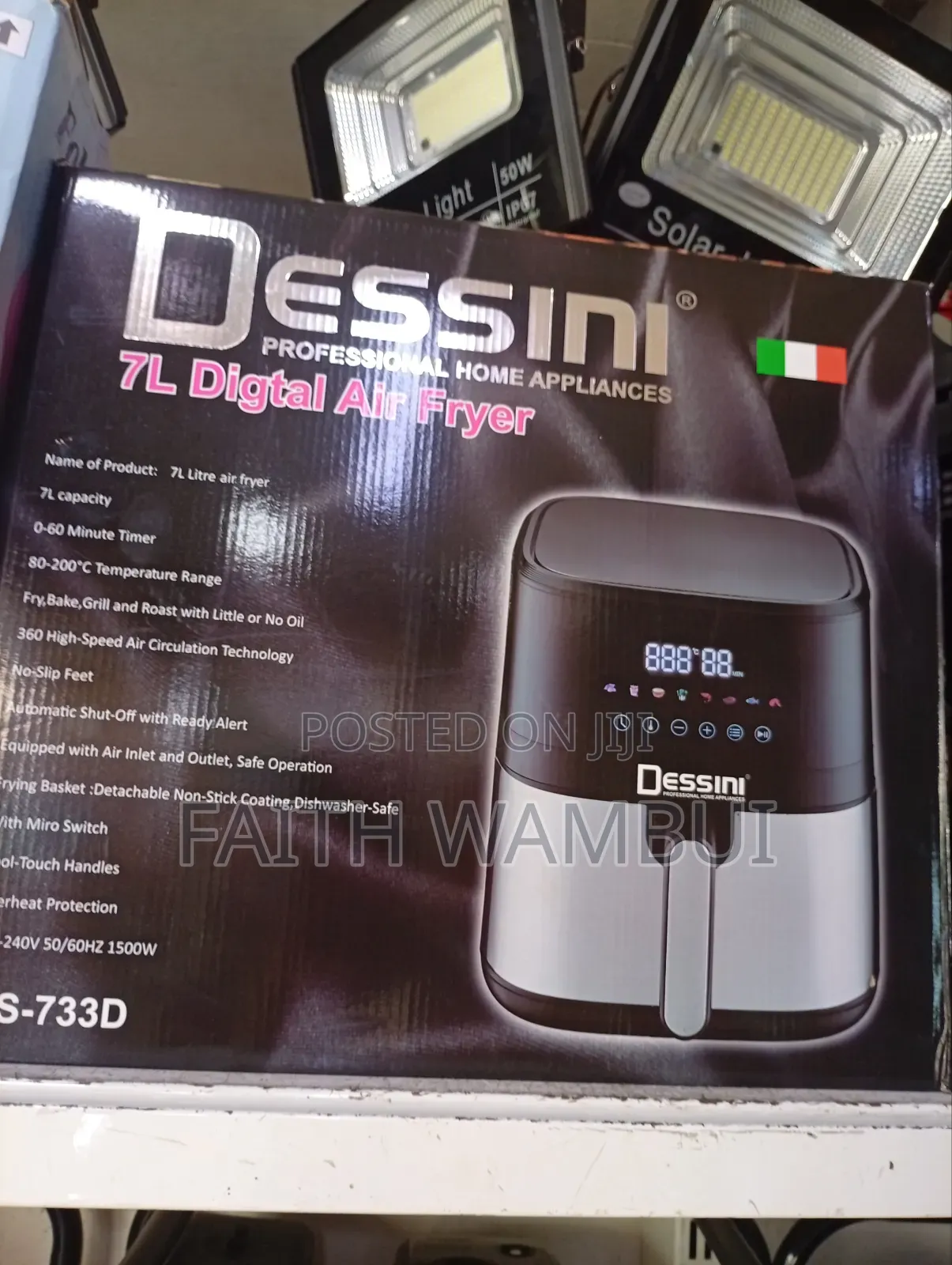 New Digital Air Fryer 7 Litres/Dessini Air Fryer