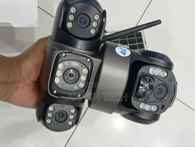 Wireless Solar Powered Security Camera With 3 Triple Lens - thumbnail 3