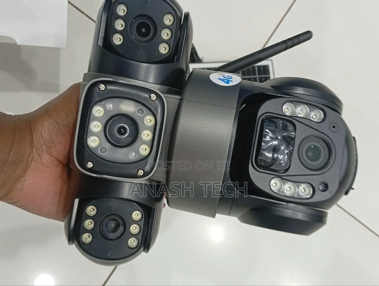 Utra Clear 4g Solar Simcard V380 Triple Lens Camera