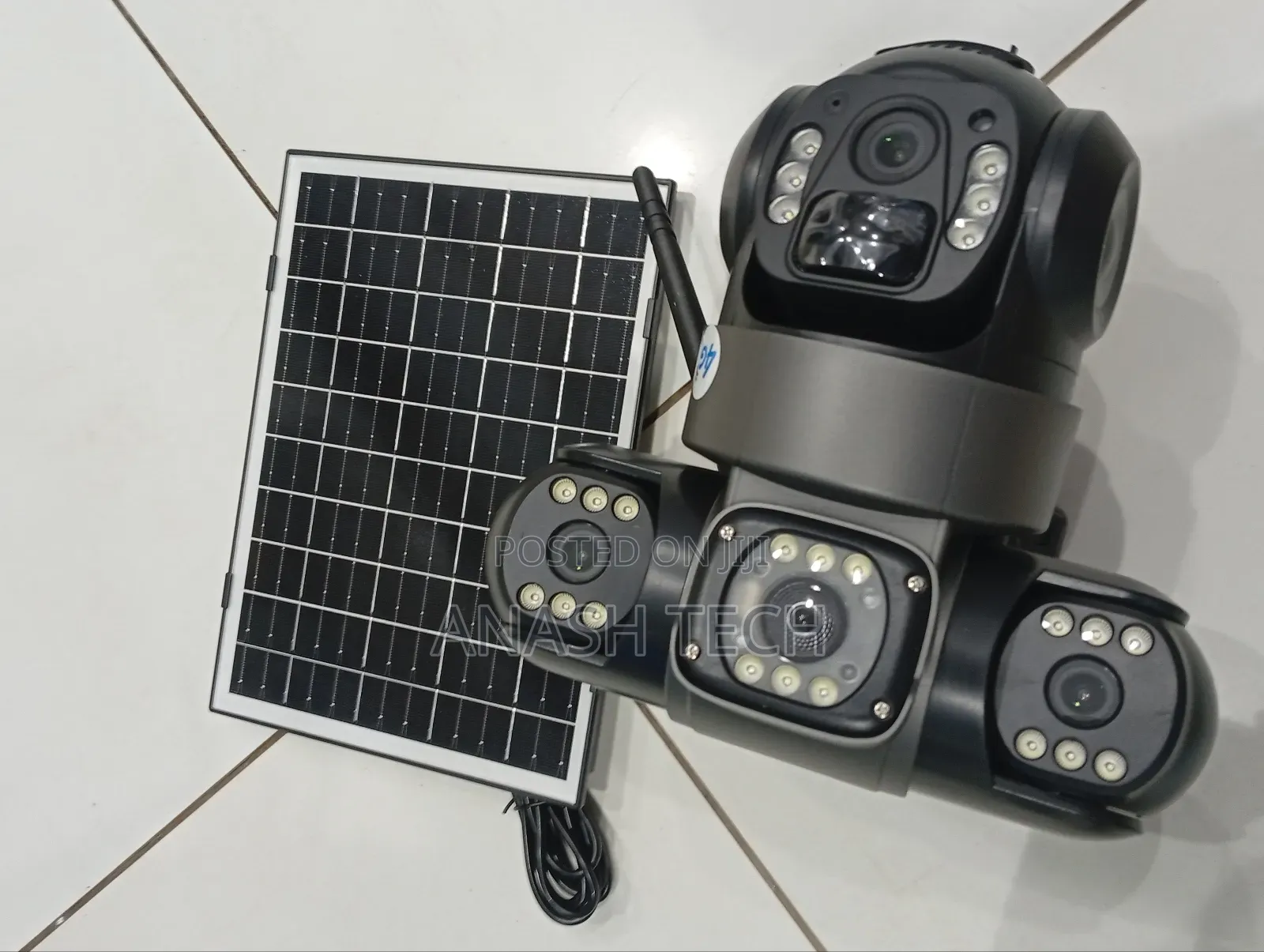 Solar Intelligence 4g (Simcard) V380 Triple Lens Camera