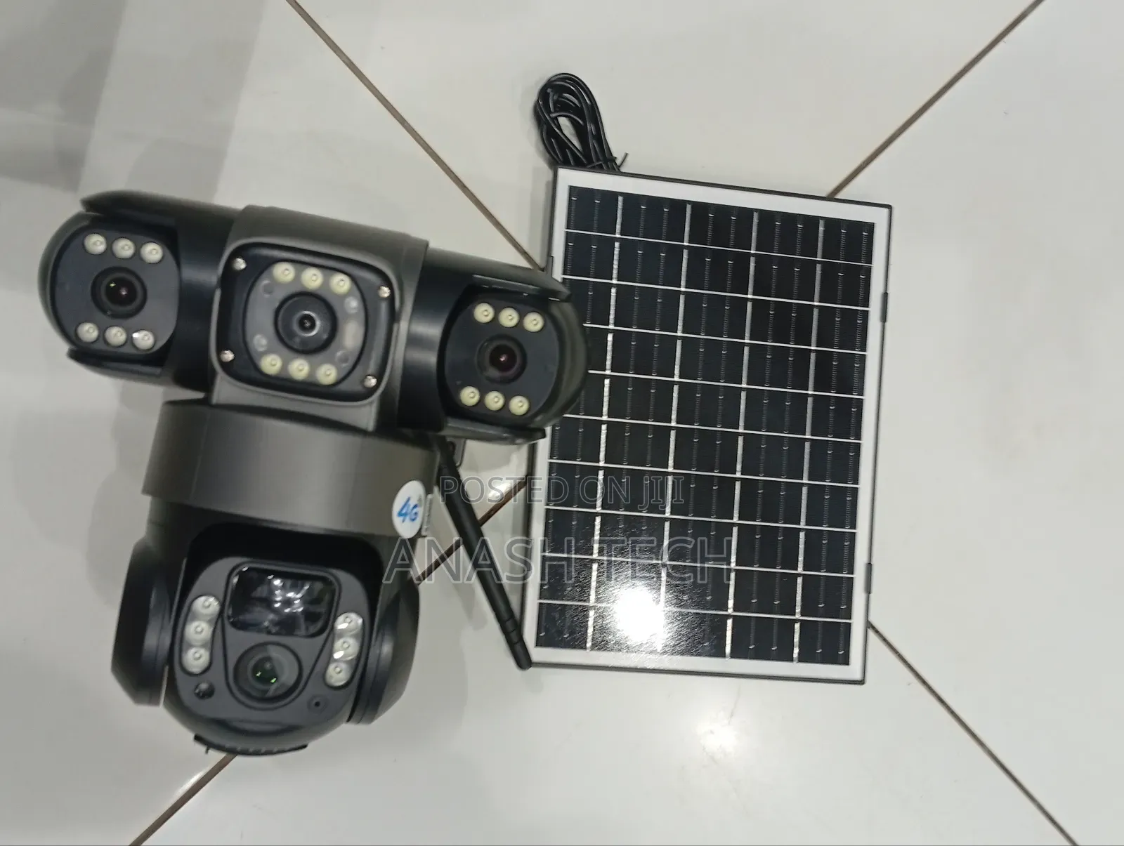 V380 Pro 3 Lens 4g Solar CCTV Waterproof Night Vision