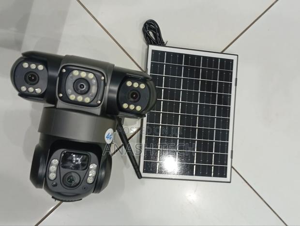 V380 Pro 3 Lens 4g Solar CCTV Waterproof Night Vision - main view