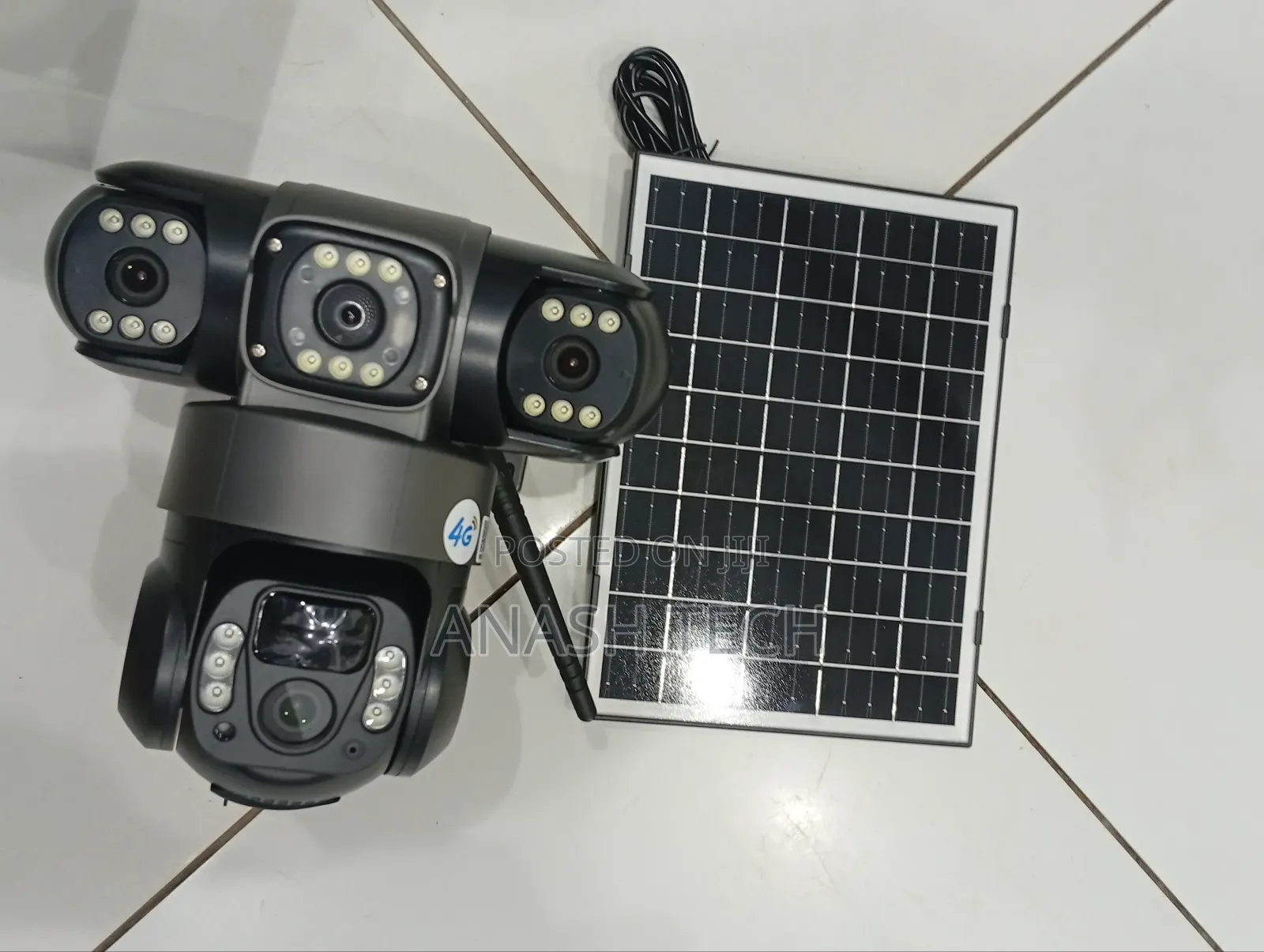 V380 Pro 3 Lens 4g Solar CCTV Waterproof Night Vision