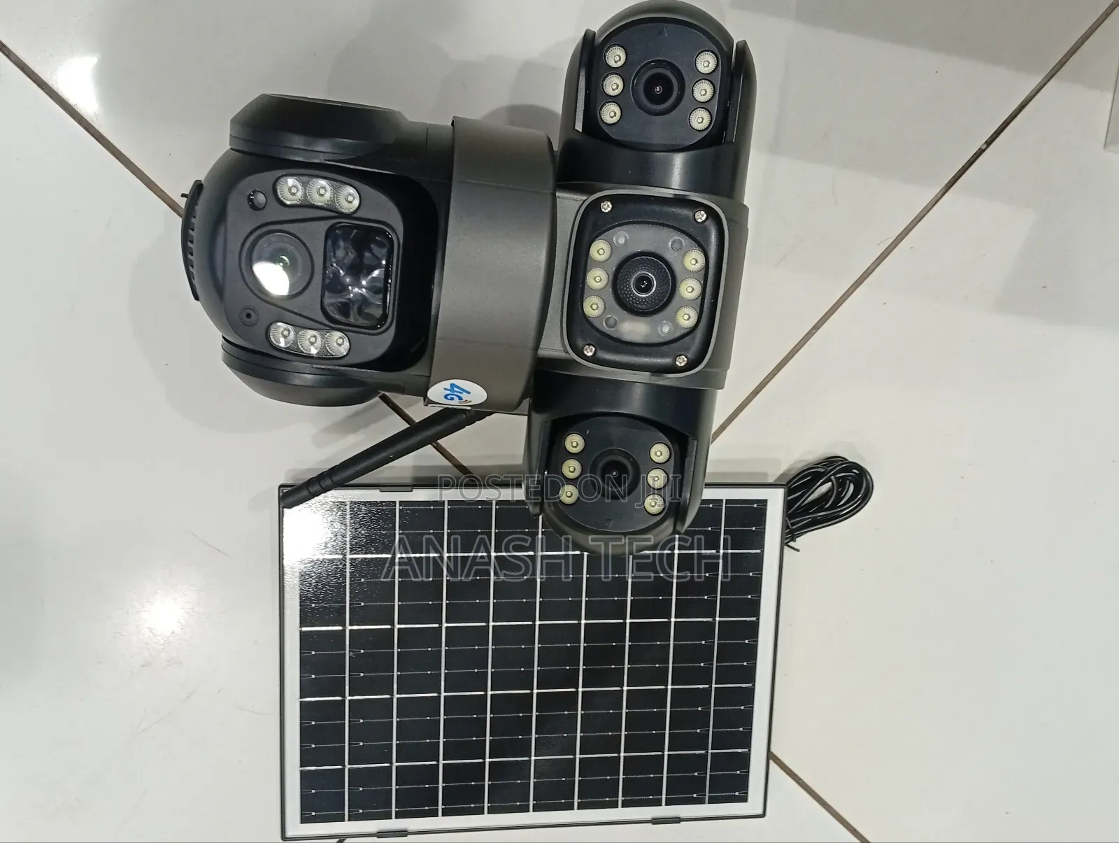 Solar Camera Triple Lens 4g Solar V380 Tripple Lens