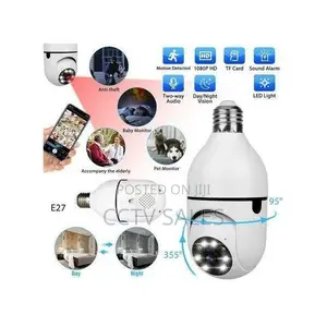 Single Lens Wifi V380 Bulb Camera