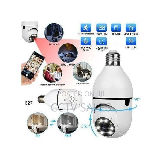Single Lens Wifi V380 Bulb Camera
