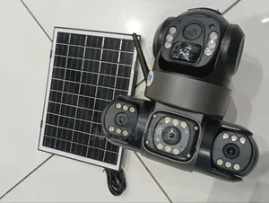 4g Simcard Triple Lens Wireless Solar PTZ Camera 3 Lenses