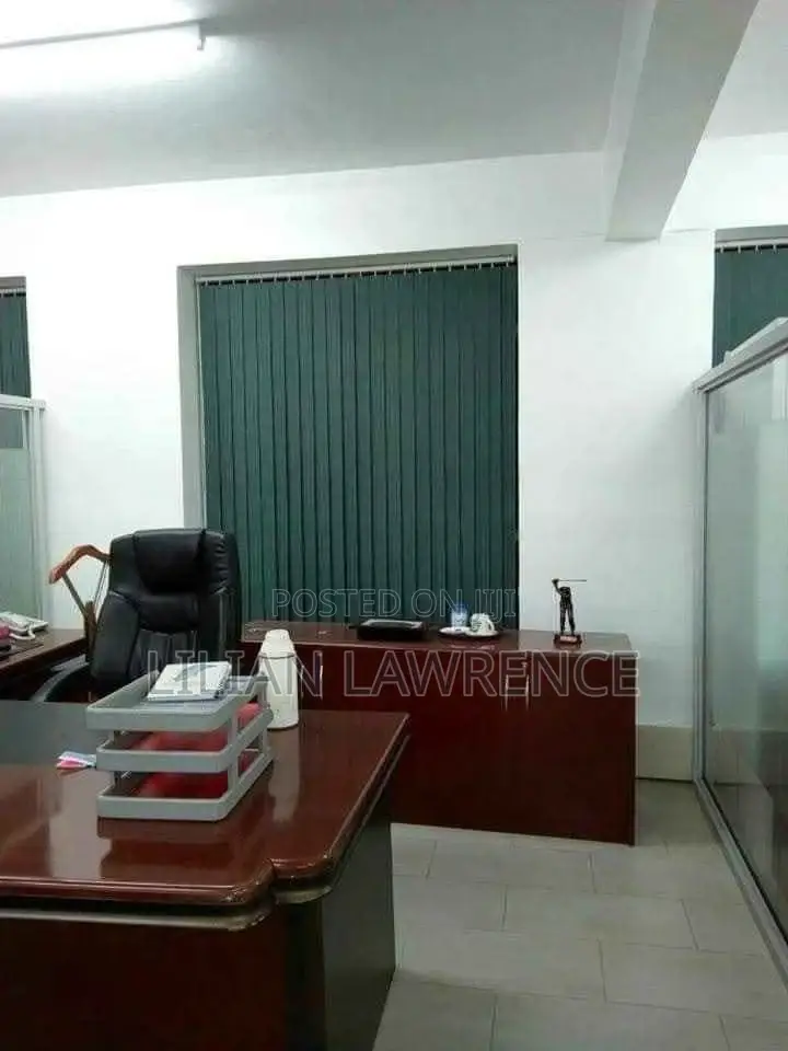 Dark Green Vertical Office Blinds