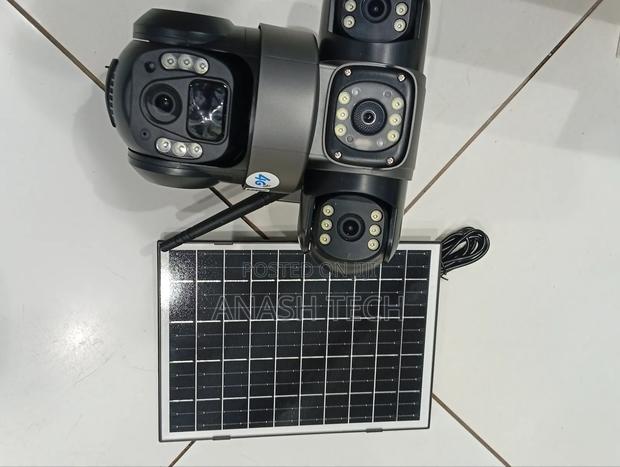 Surveillance Camera 3 Lenses PTZ 4g Simcard Solar Camera - thumbnail 3