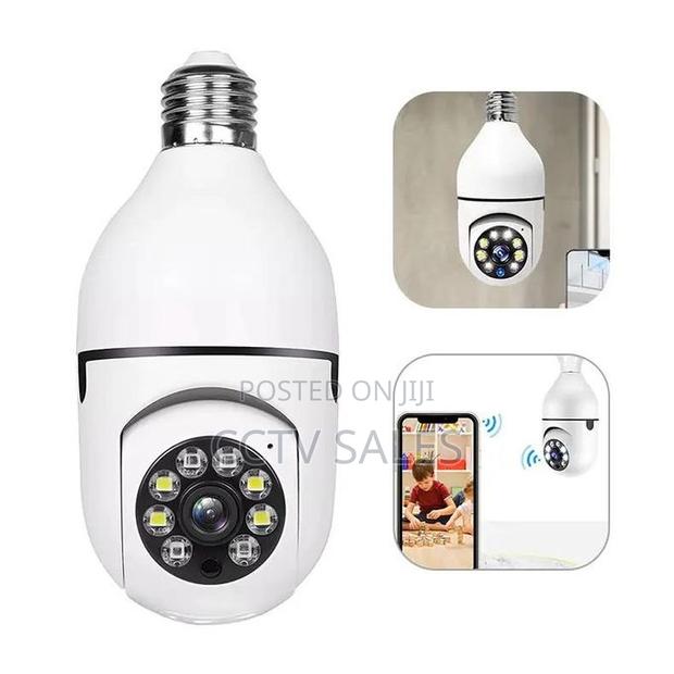 Wifi Smart Net PTZ Camera V380 Single Lens Bulb Camera