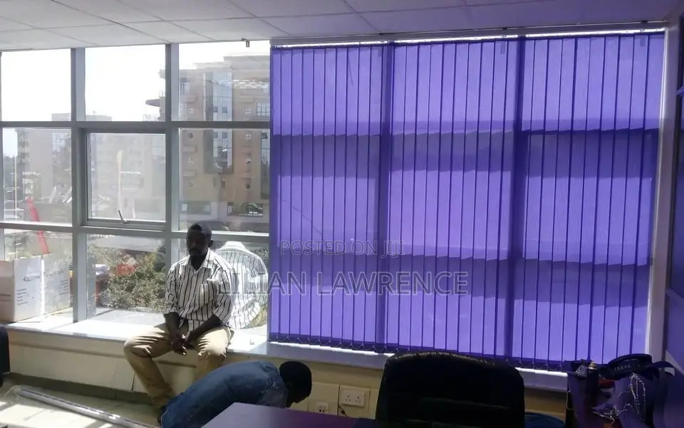 Purple Vertical Office Blinds