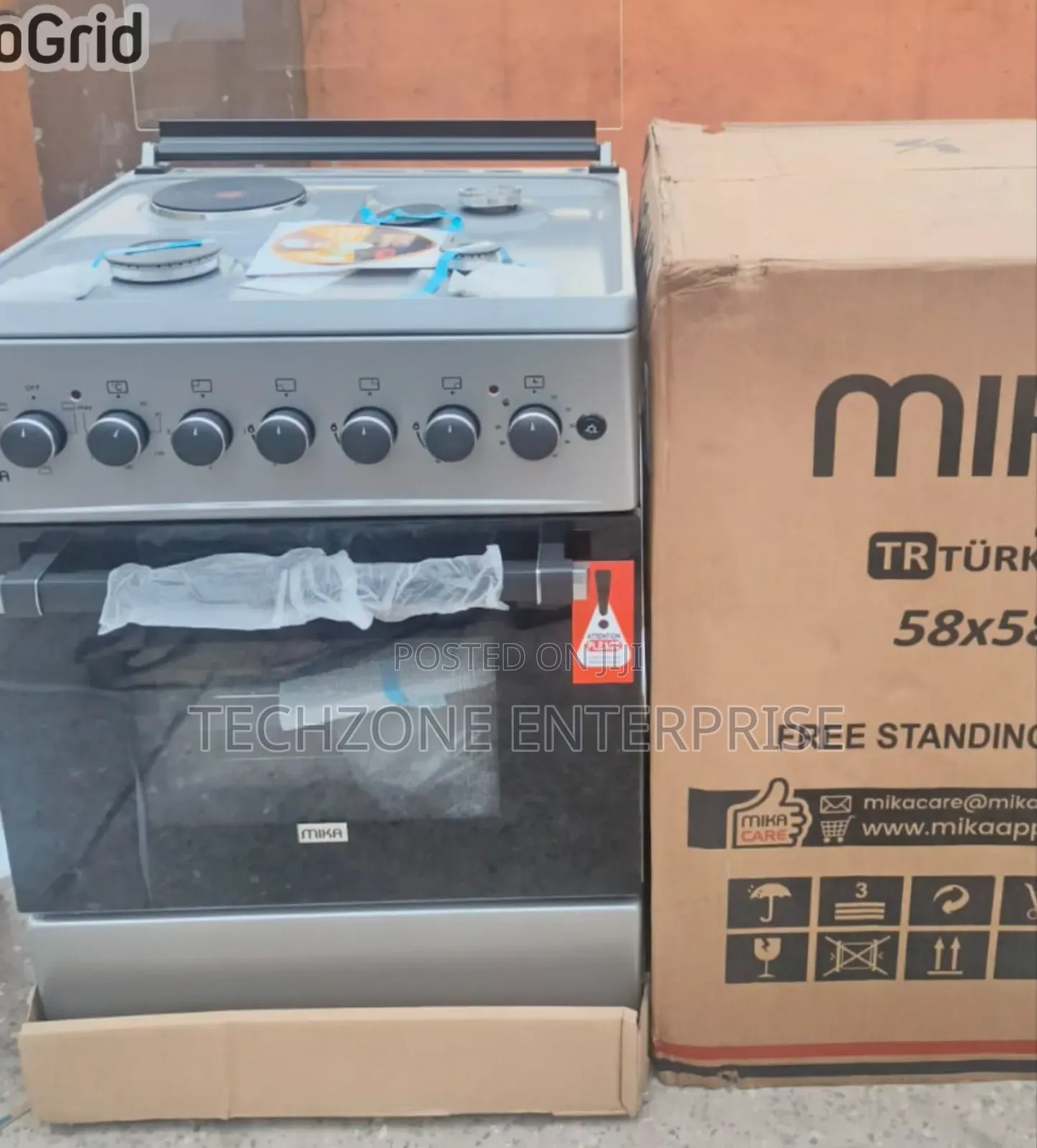 Mika 58*58cm 3g+1e With Electric Oven With Grill