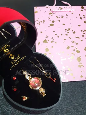 Ladies Gift Set, Mothers Day, Necklace,Earrings,Ring,Watch Gift Box