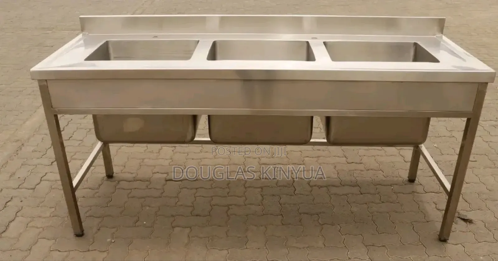 Ss Commercial Washing Sink 3bowl 