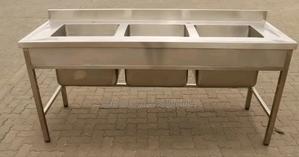 Ss Commercial Washing Sink 3bowl - thumbnail 2