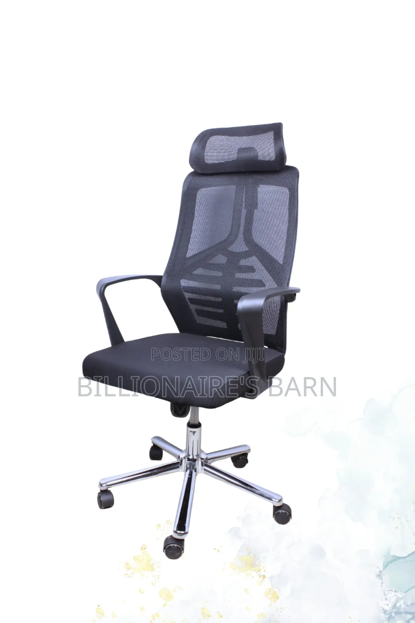 Office; Ergo High Black Mesh Mesh Office Chair