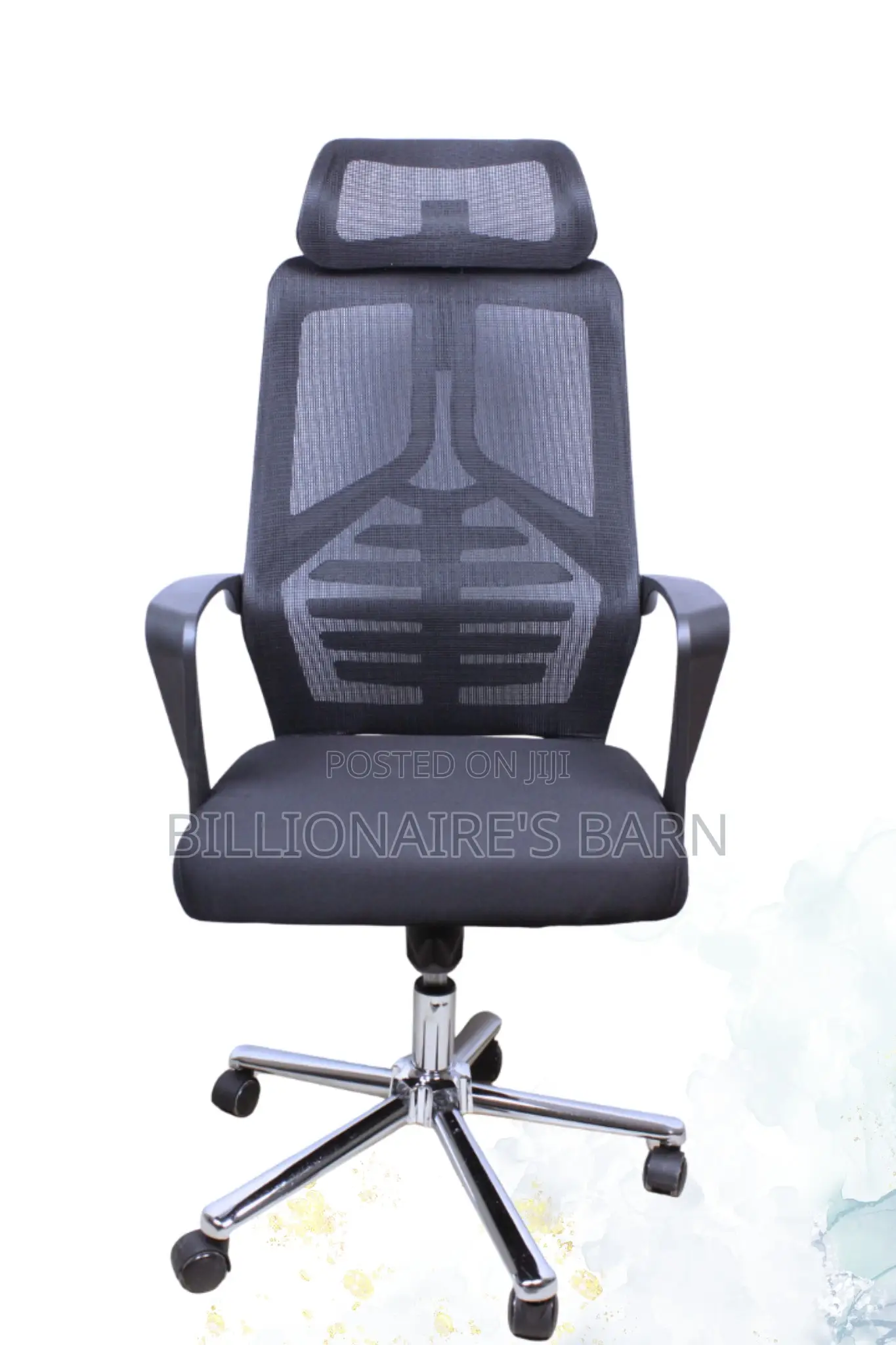 Office; Ergo High Black Mesh Mesh Office Chair