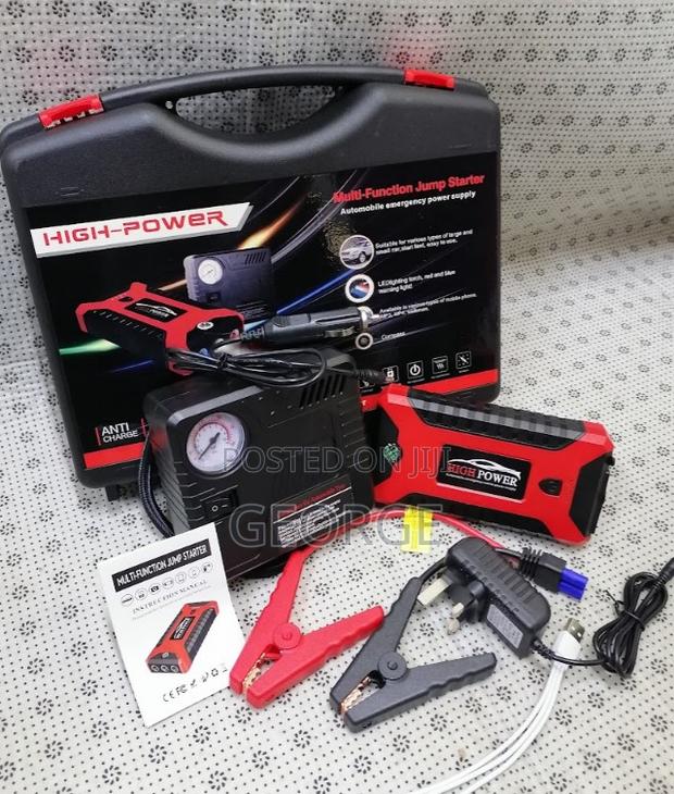 Light Charging& Air Compressor Portable Jump Starter