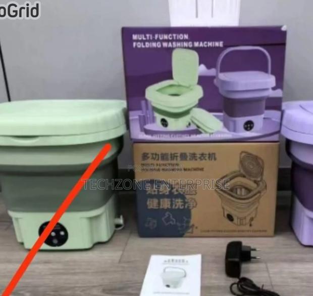 Electric Foldable Washing Machine 7.5kg in Green Purple