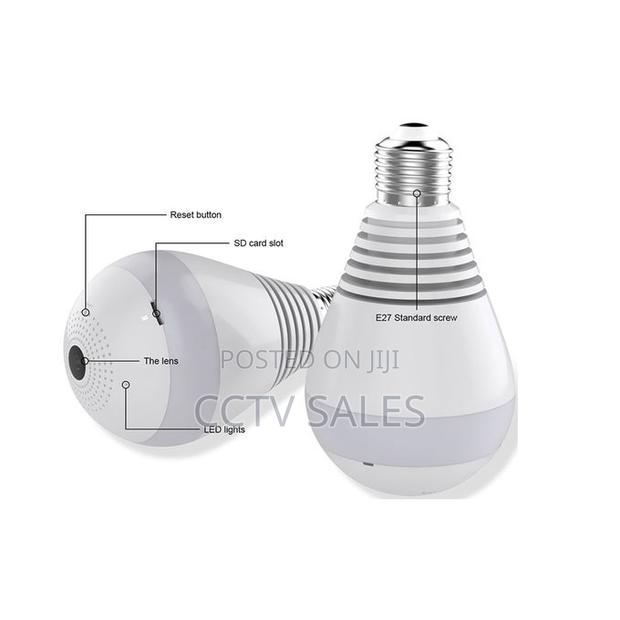 Hidden Spy Camera in Built in Bulb With Night Vision Ability