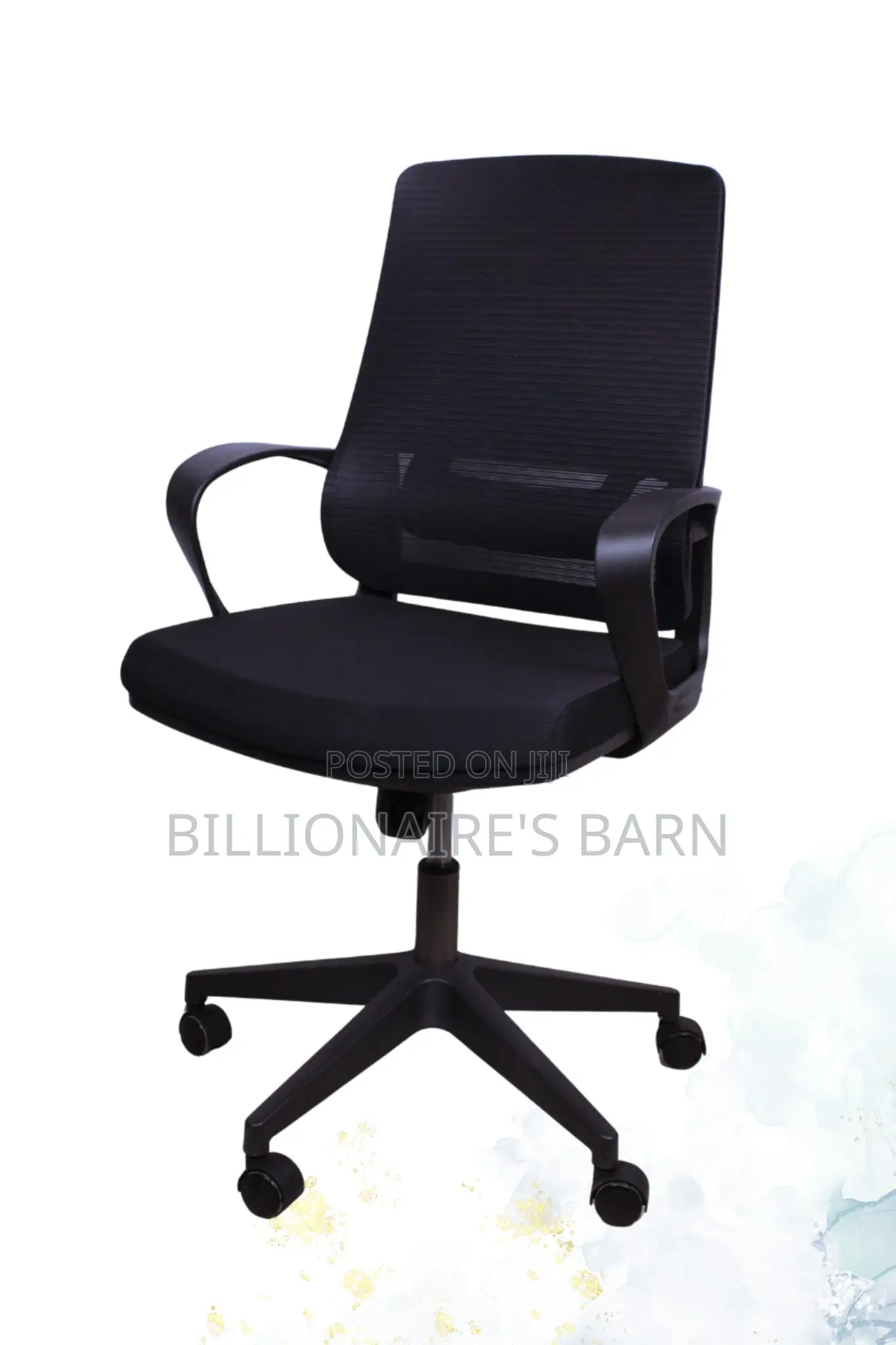 Office Chair, Black Cool High Back Ergonomic Back Mesh Chair