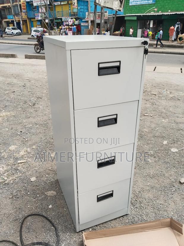 Silver Files and Papers Cabinet