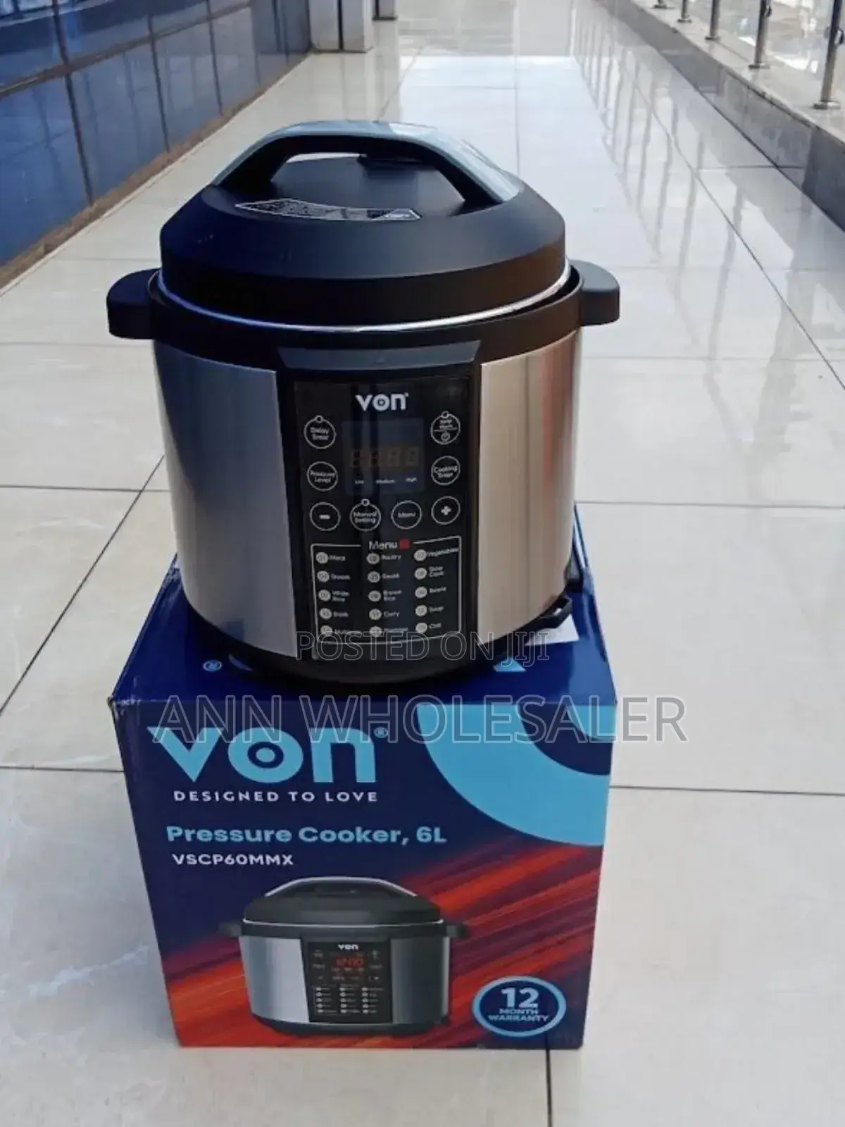 New Arrivals Von Electric Pressure Cooker Pe/6