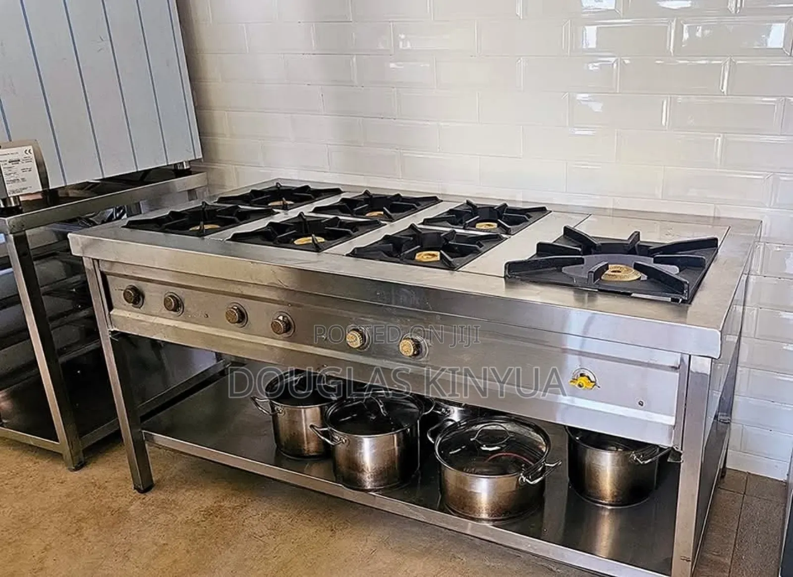 Stainless Steel Commercial Gas Cooker,(7burners)::