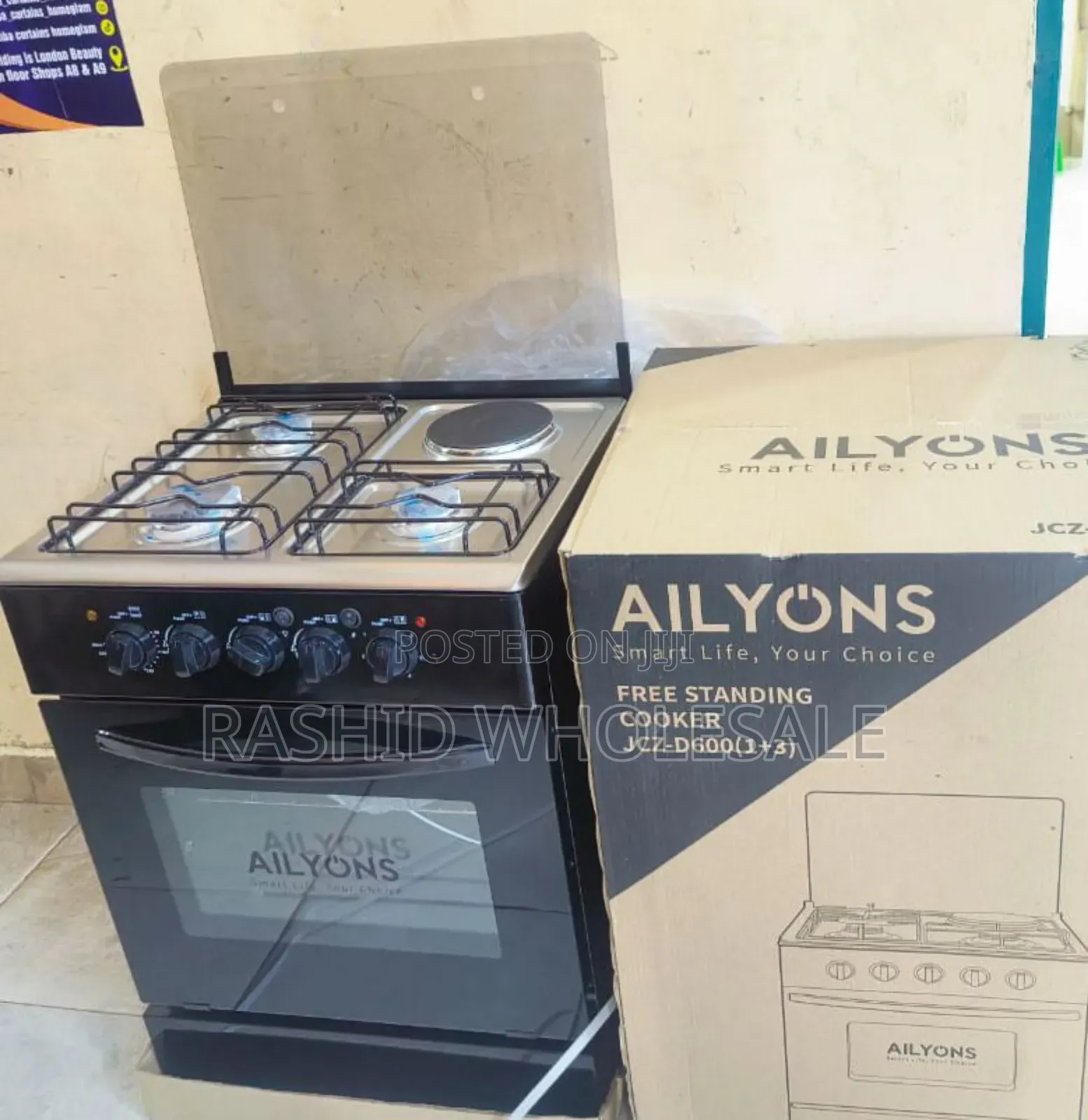 Colors Black Ailoyons Cooker 50*55 3+1