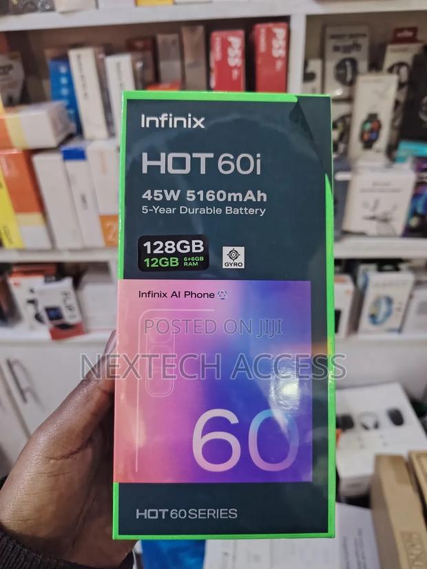 New Infinix Hot 60i 128 GB Black - main view