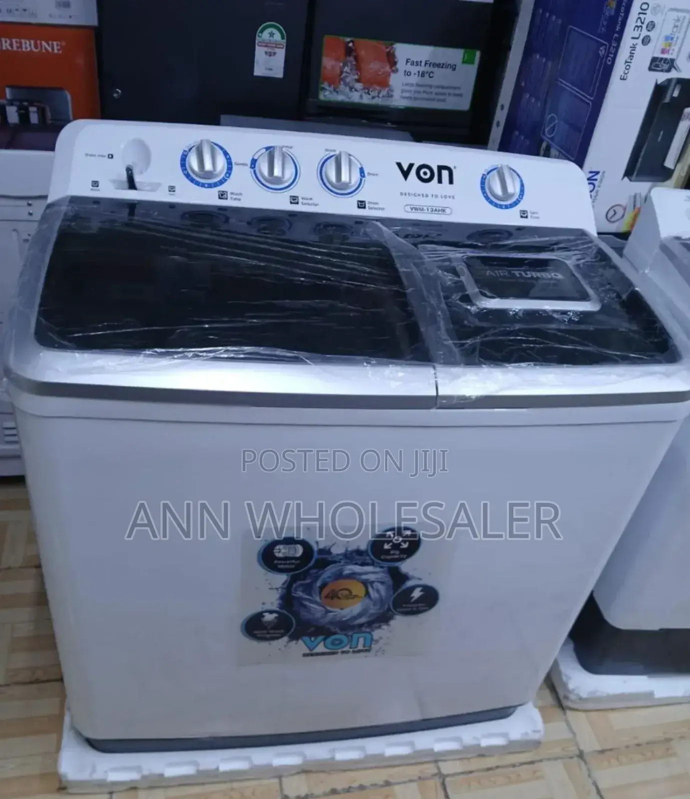 New Arrivals 13 KGS Von Washing Machine Wash and Spin