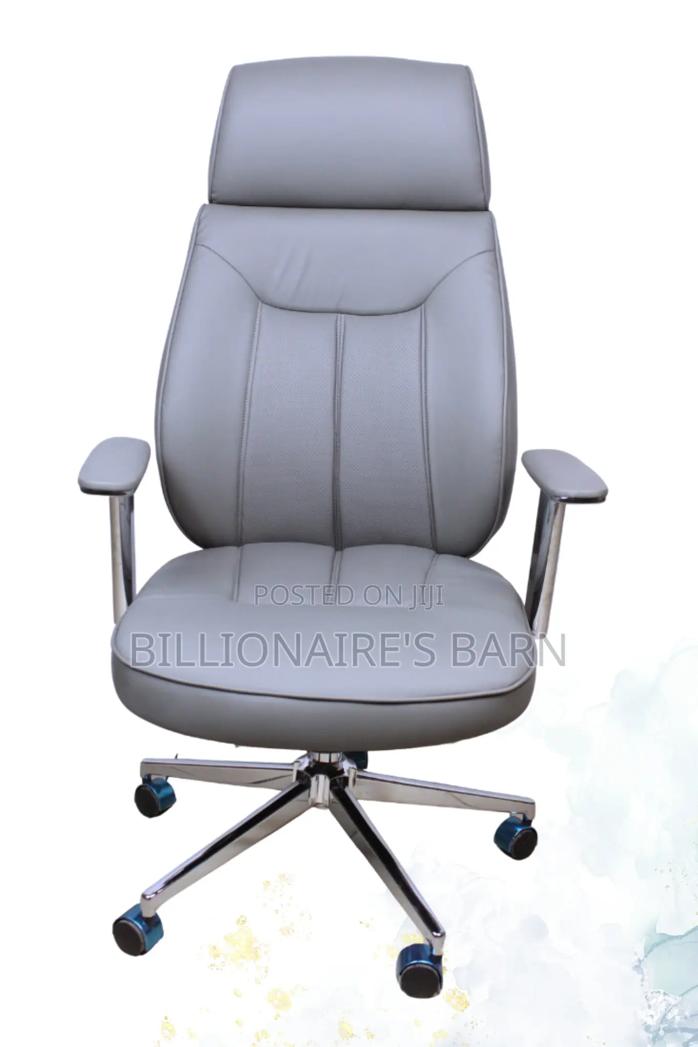 Office Chair: Grayish Style High Back Office Chair
