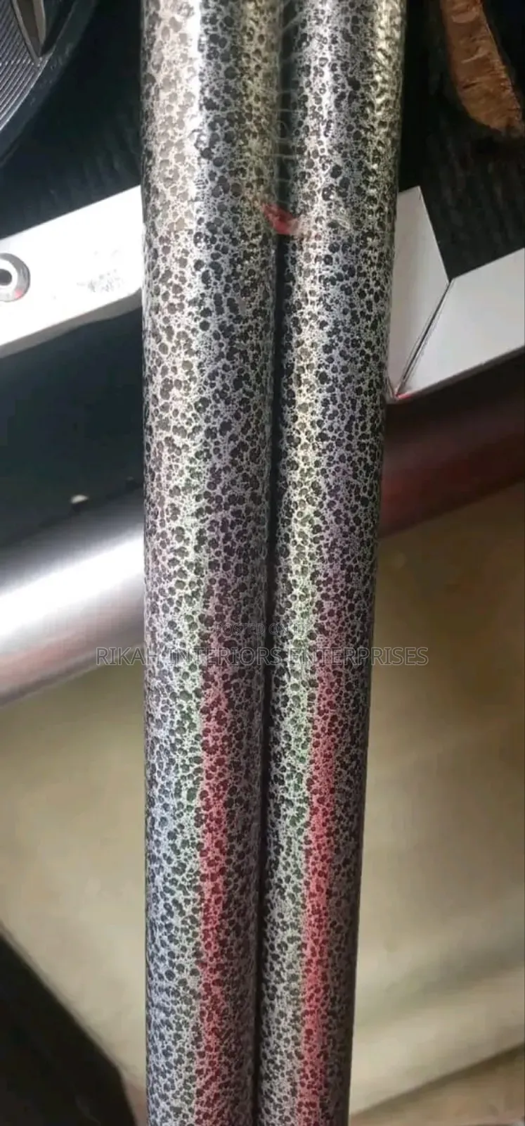 Coated Silver Grey Rods
